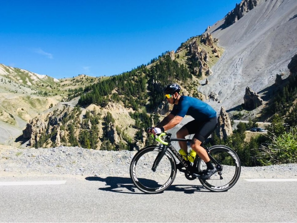 Cycling on Col d'Izoard
