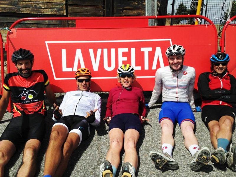 Chilling out at La Vuelta