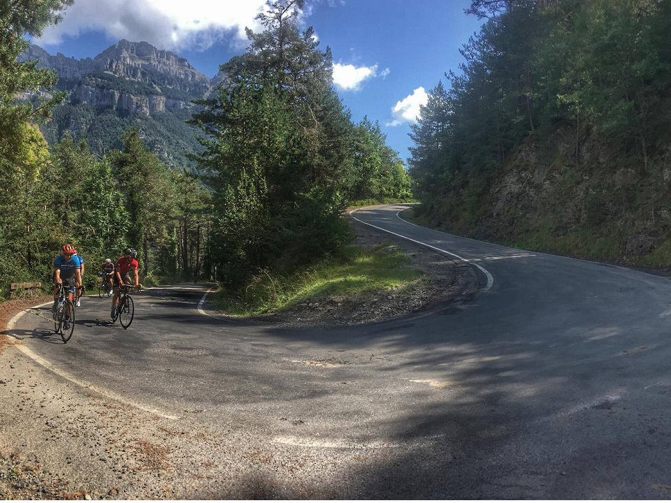 Cycling through the Spanish Pyrenees. Pyrenees Coast 2 Coast Cycling Tour