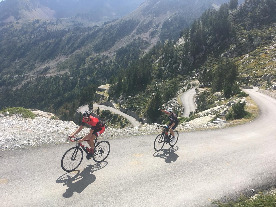 Cap d'Long climb in the French Pyrenees. Pyrenees Coast 2 Coast Cycling Tour