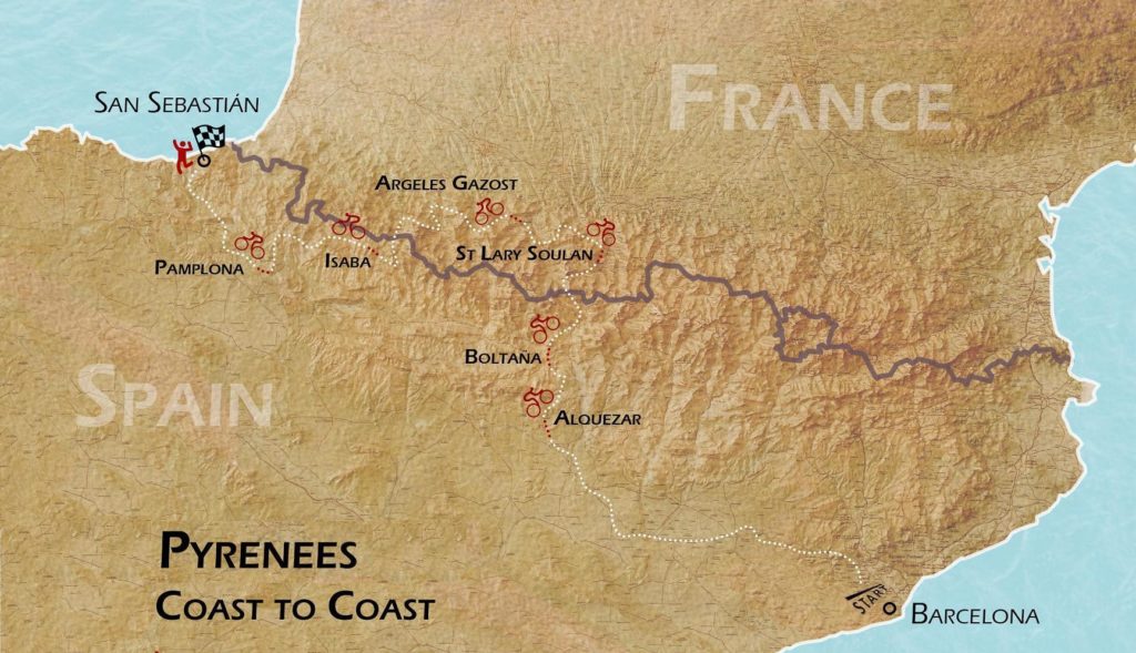 Pyrenees Coast 2 Coast Cycling Tour