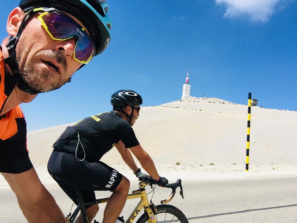 Keeping an eye on the prize up to the Mont Ventoux summit