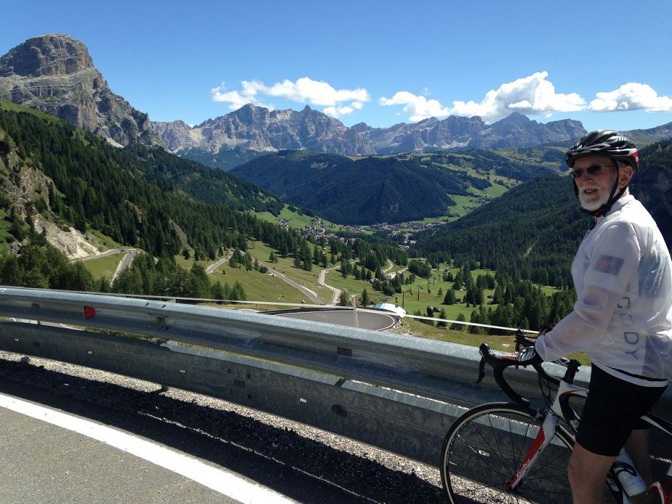 Passo Gardena and its alpine meadows and picturesque Dolomites mountain views