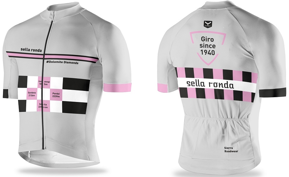 Take home some Dolomite Diamonds with our Sella Ronda cycling jersey