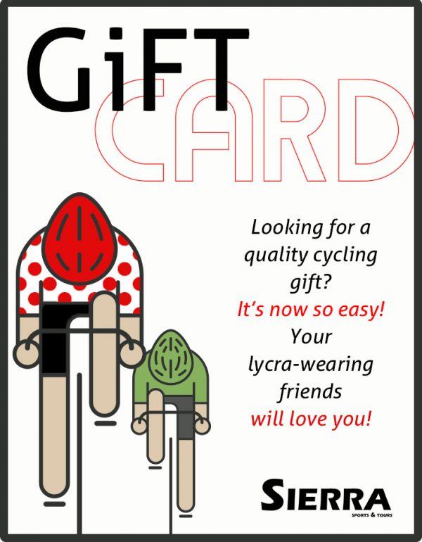 Cycling Gift Card and Cycling Souvenirs