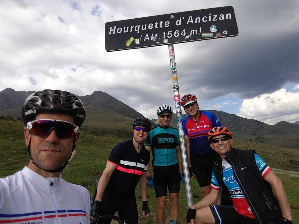 Happy times on the Hourquette d'Ancizan road cycling summit