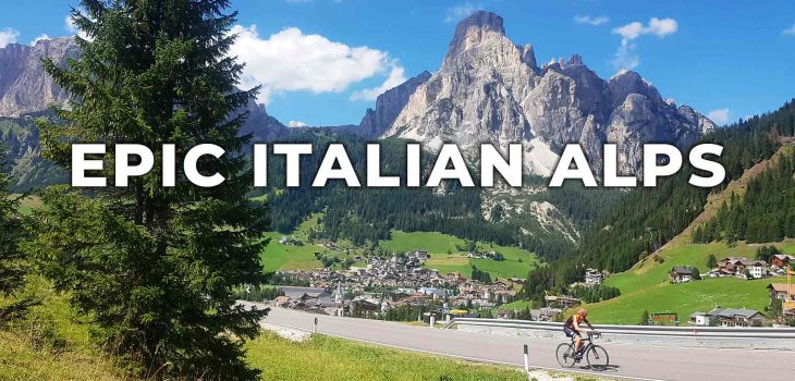 Cycling beauty from the Italian Dolomites