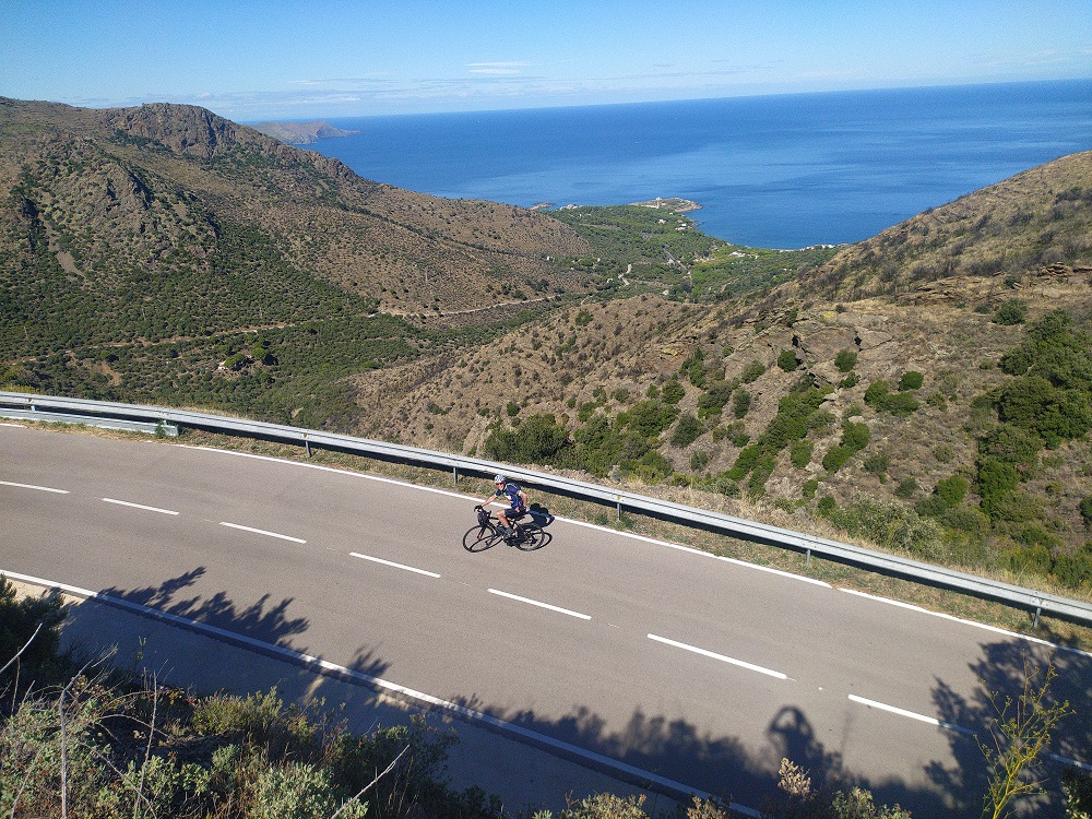 Cycling the Sant Pere de Rodes climb on the Costa Brava